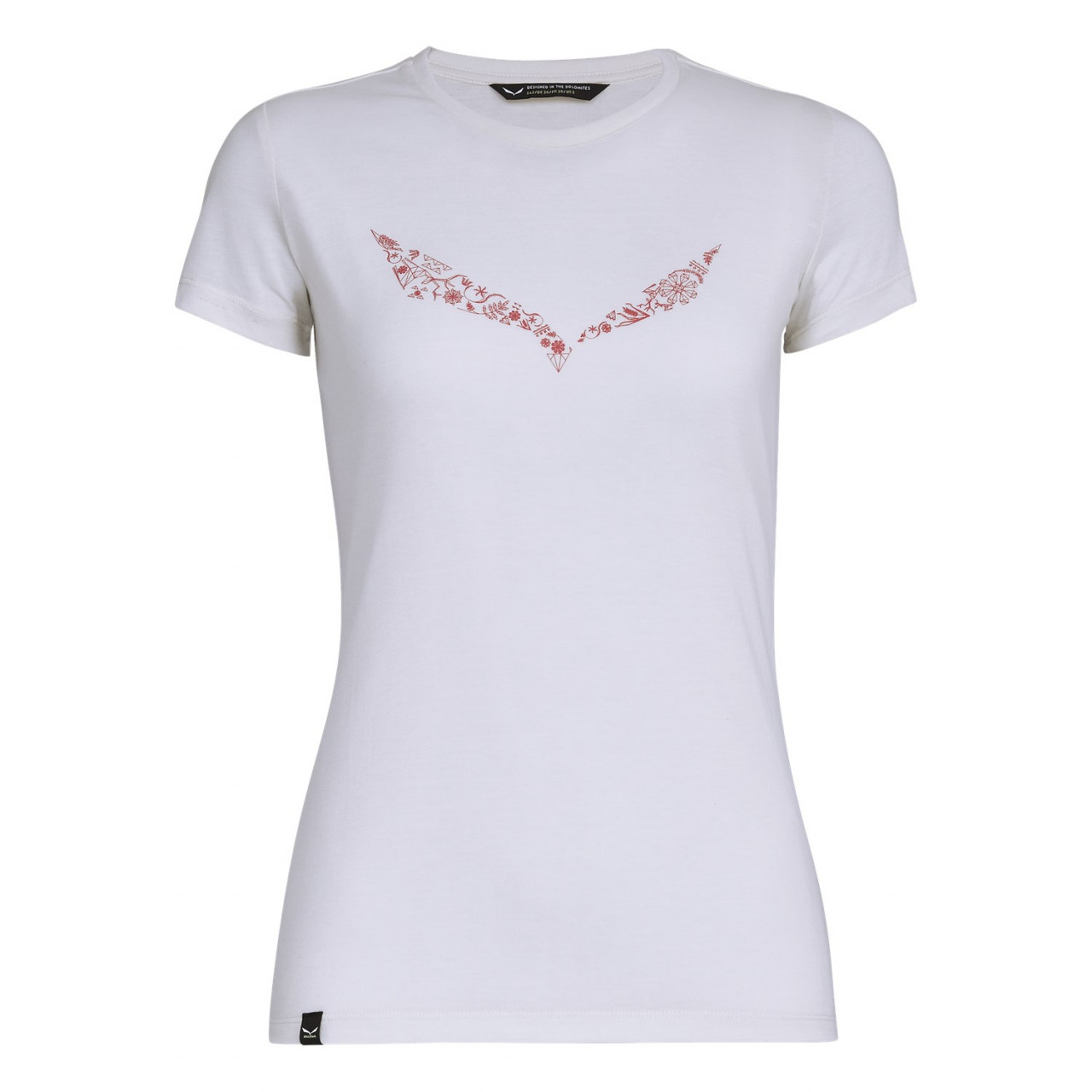 Camisetas Mujer Chile - Salewa Solidlogo Dri-Release® - Blancas - OKGU-02316